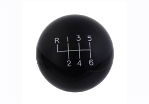 Ford Mustang Shift Knob - Ford Racing - 6 Speed - Black - `15-`17